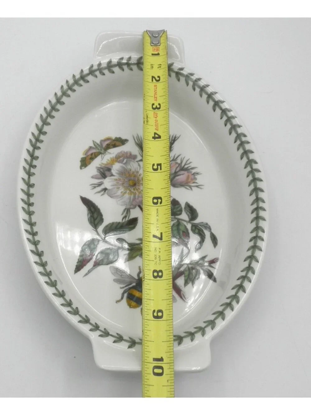 Portmeirion Botanic Garden 10 Inch Oval Handled Gratin Dish Baker PRTBOG